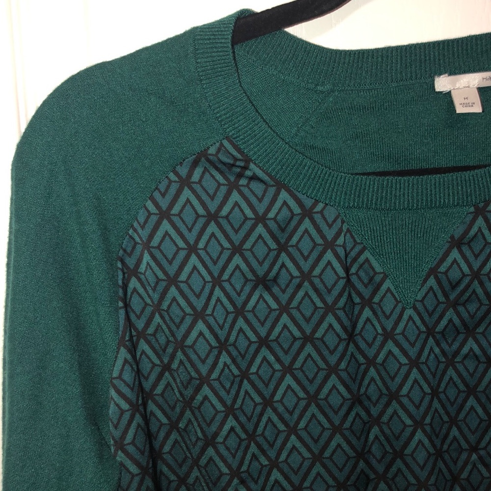 Halogen long sleeve blouse with Cashmere